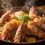 Thai Claypot Prawns with Glass Noodles