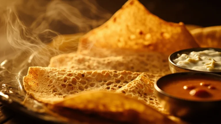 Crispy Semolina Crepes