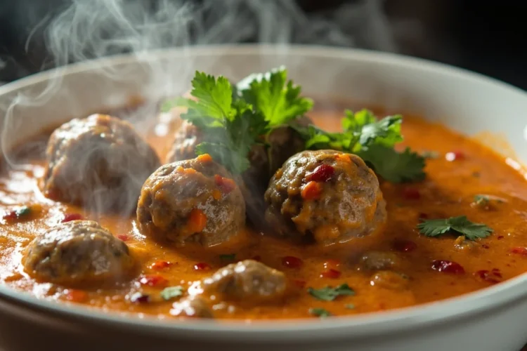 Kashmiri Lamb Meatballs in Yogurt Gravy