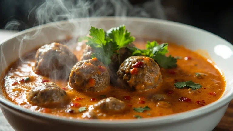 Kashmiri Lamb Meatballs in Yogurt Gravy