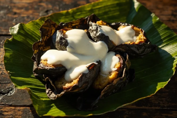 Samoan Coconut-Baked Taro Leaf Parcels