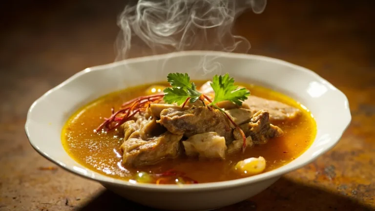 Kashmiri Saffron Lamb Broth