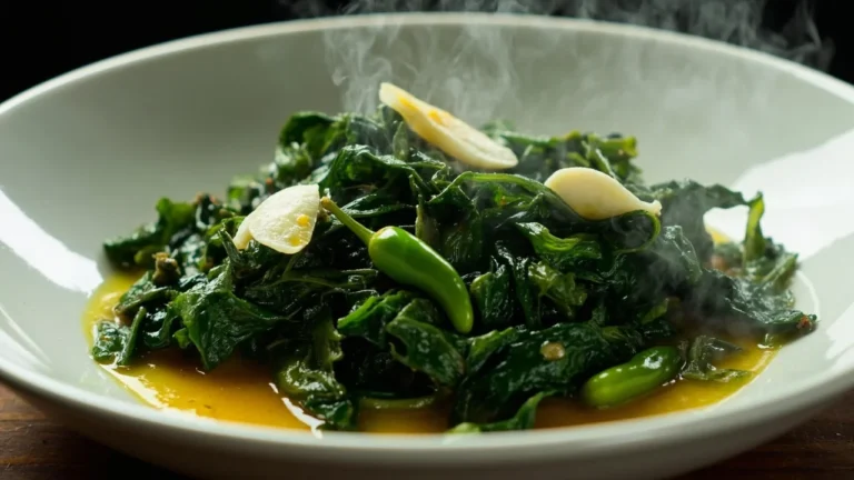 Kashmiri Sautéed Greens with Mustard Oil