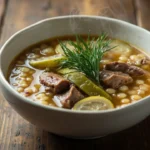 Ukrainian Pickle and Kidney Soup