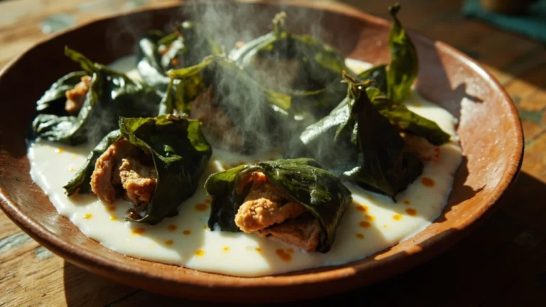 Tongan Chicken Taro Leaf Bundles