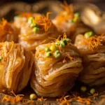 Rajasthani Layered Sweet Pastries with Cardamom Syrup