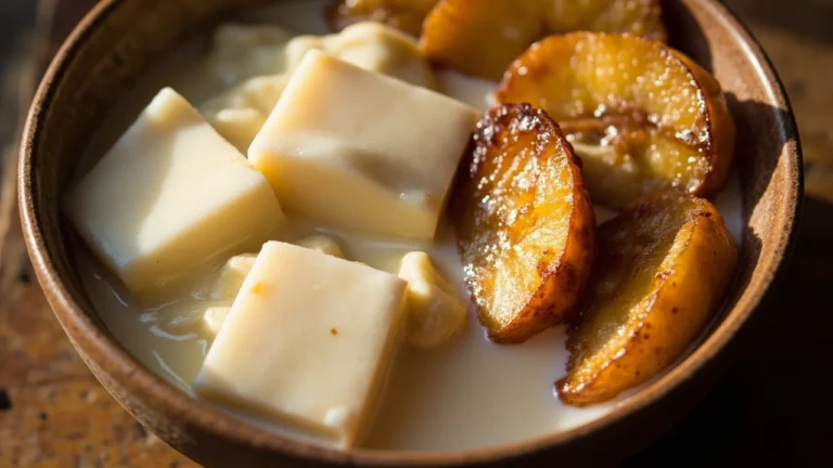Vanuatu Sweet Taro and Banana Coconut Pudding