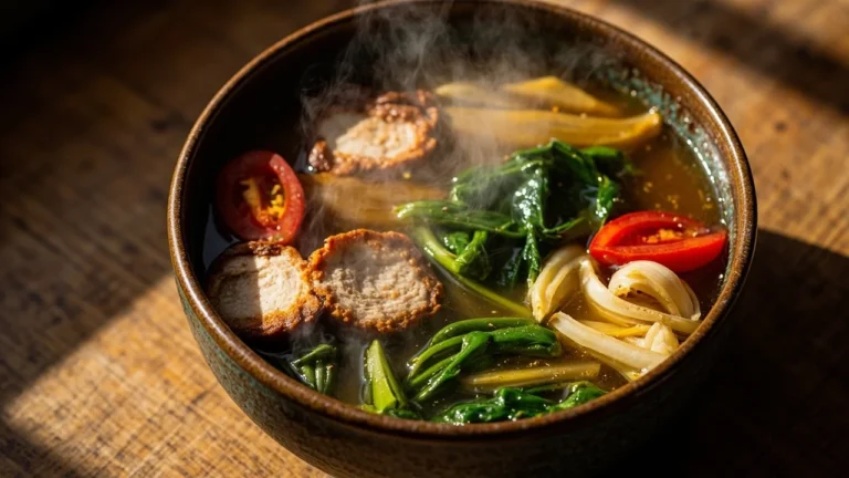 Filipino Sour Pork Belly Soup