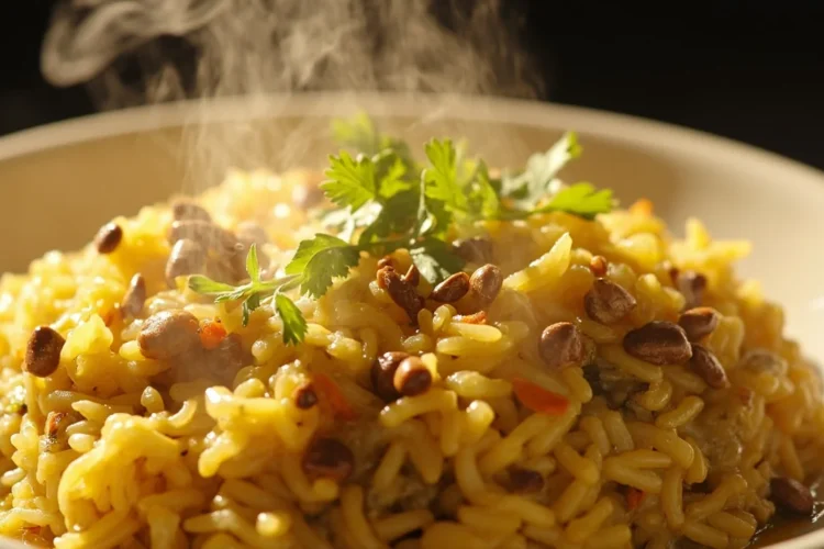 Gujarati Tempered Rice and Lentil Pilaf
