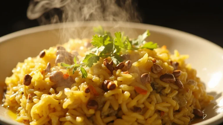 Gujarati Tempered Rice and Lentil Pilaf