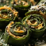 Gujarati Colocasia Leaf Rolls with Spiced Gram Flour