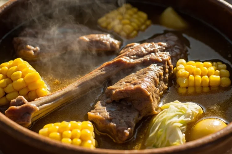 Classic Filipino Beef Shank and Bone Marrow Soup