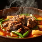 Filipino Tomato-Braised Pork Stew with Saba and Vegetables