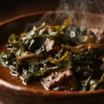 Sierra Leonean Beef and Collard Greens Stew
