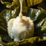 Filipino Steamed Sticky Rice with Coconut Cream