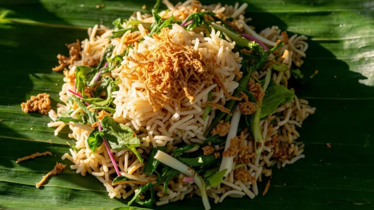 Malaysian Mixed Herb Rice Salad