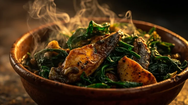 Liberian Style Collard Greens with Smoked Fish