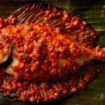Grilled Stingray in Banana Leaf with Spicy Sambal