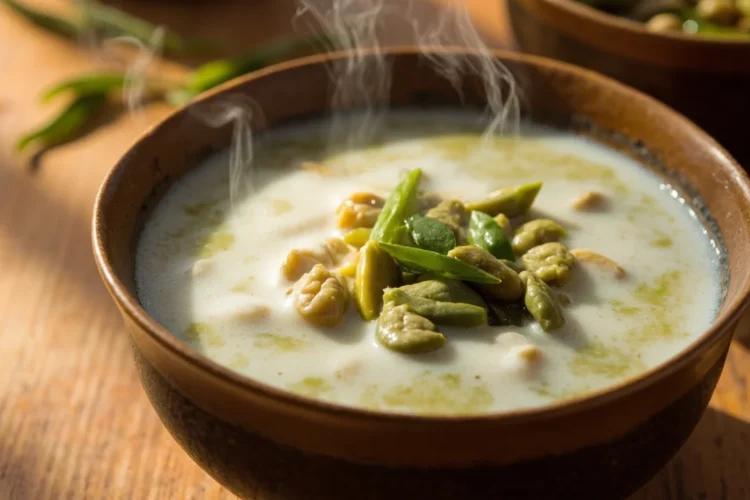 Malaysian Sweet Mung Bean Coconut Porridge