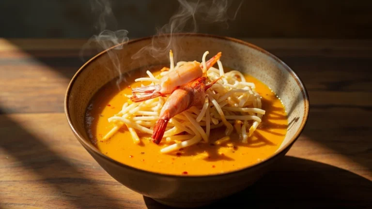 Pontian-Style Creamy Coconut Curry Noodle Soup