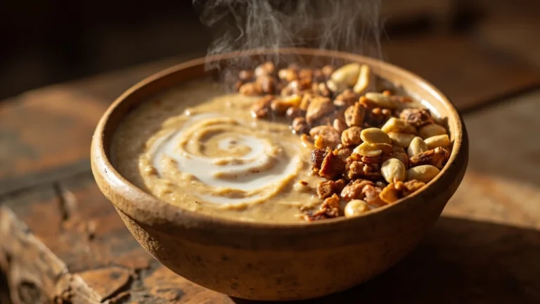 Gambian Millet Porridge with Peanut and Milk