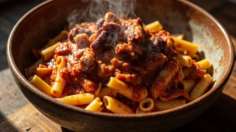 Paccheri with Slow-Simmered Octopus Ragù