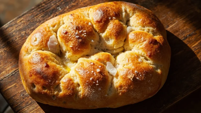 Classic Genoese-Style Focaccia with Olive Oil and Sea Salt