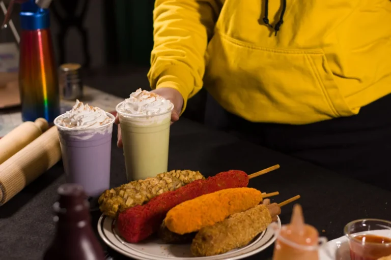 Korean-Style Mozzarella Corn Dog with Crunchy Potato Coating