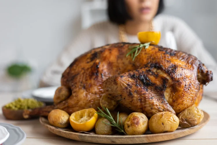 Italian Roast Guinea Fowl with Rosemary, Garlic, and Lemon
