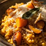 Creamy Pumpkin Risotto with Sage and Parmesan