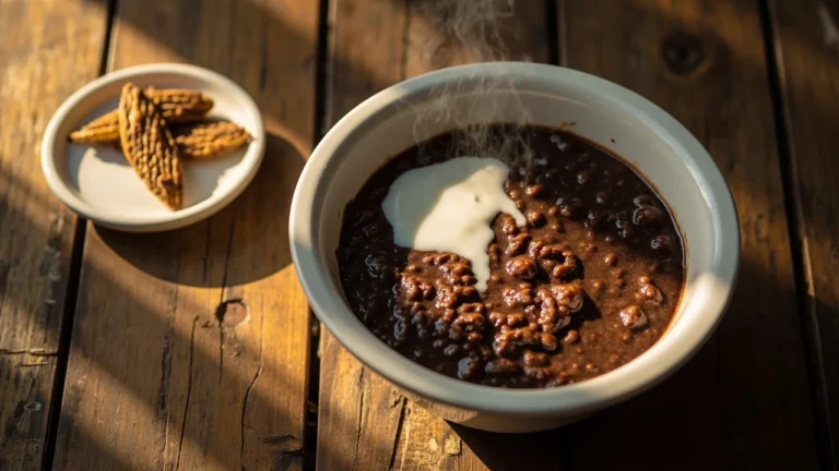 Filipino Chocolate Rice Porridge