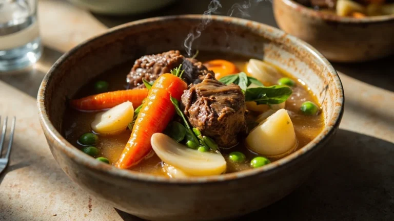 Classic French Spring Lamb Stew with Baby Vegetables