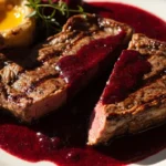 Classic Entrecote Bordelaise with Red Wine and Bone Marrow