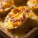 French Sea Scallop Gratin with White Wine and Gruyère