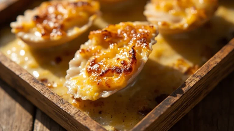 French Sea Scallop Gratin with White Wine and Gruyère