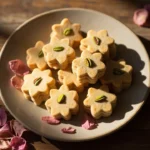 Persian Chickpea Flour Cookies with Rosewater and Pistachios