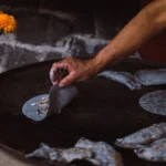 Blue Corn Stuffed Masa Patties with Black Beans