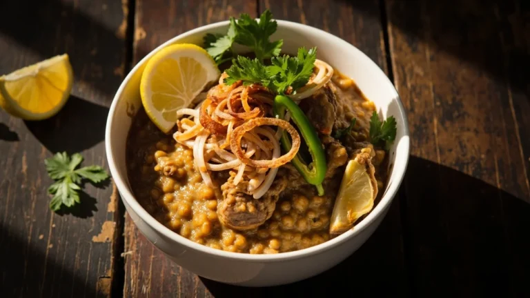 Bangladeshi Haleem (Slow-Cooked Meat and Wheat Stew)