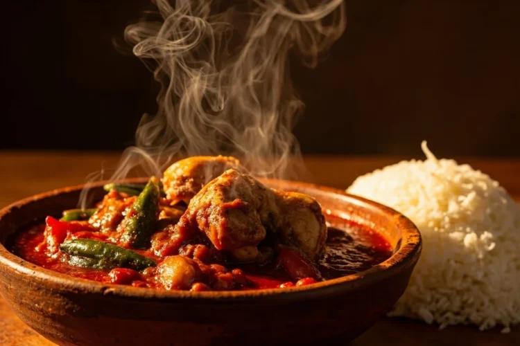 Angolan Palm Oil Chicken Stew