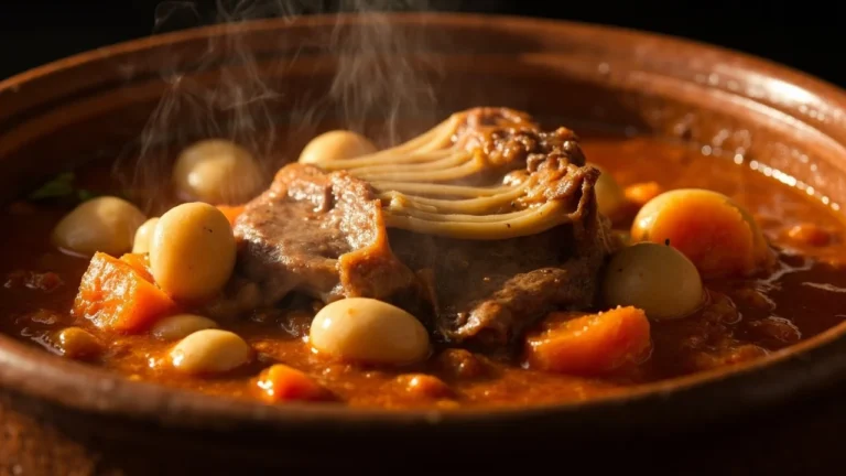 Angolan Beef Tripe and White Bean Stew