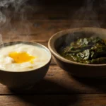 Malawi Cassava Porridge with Cassava Leaf Stew