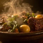 Malawi-Style Mutton Stew with Groundnuts and Pumpkin Greens