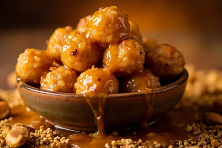 Sweetened Peanut Rice Balls