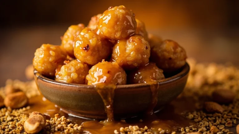 Sweetened Peanut Rice Balls
