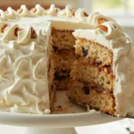 Lane Cake with Bourbon-Raisin Pecan Filling