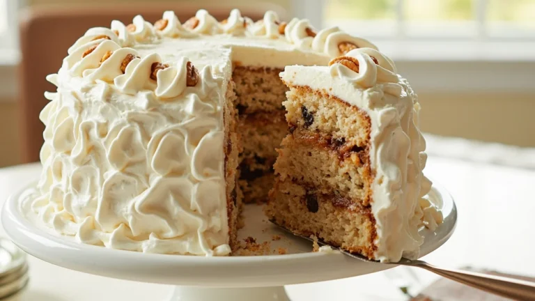 Lane Cake with Bourbon-Raisin Pecan Filling