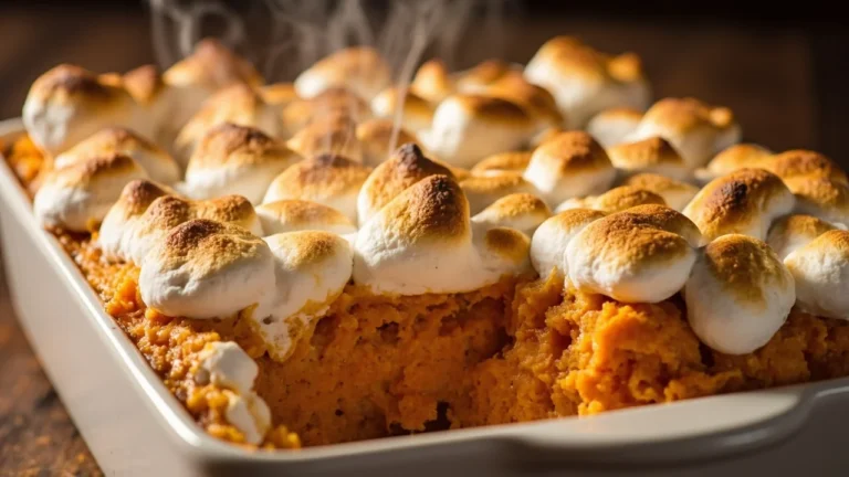 Sweet Potato Casserole with Marshmallow Topping