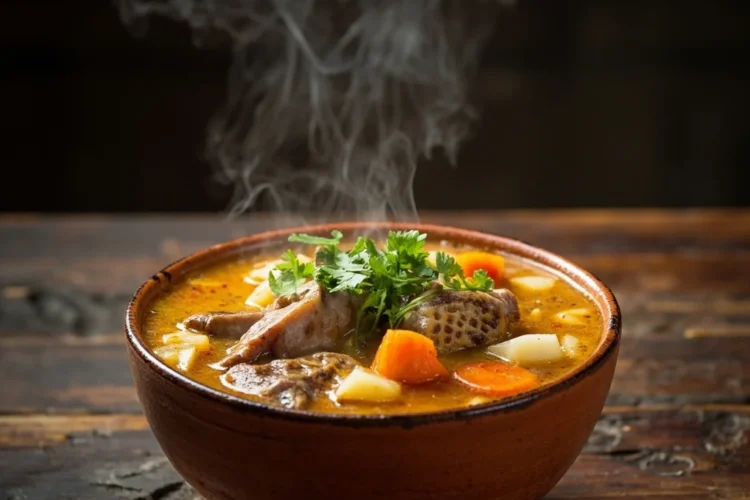 Panamanian Tripe Soup with Yuca and Plantain