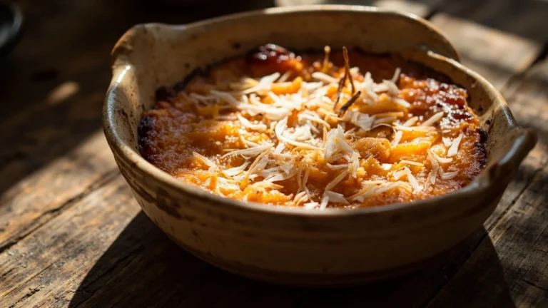 Haitian Sweet Potato Coconut Pudding