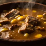Dominican Cracked Corn and Pork Stew